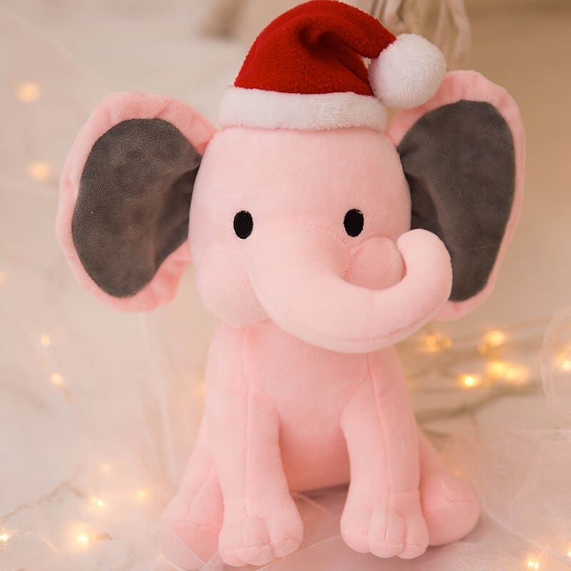 Peluche éléphant de Noel