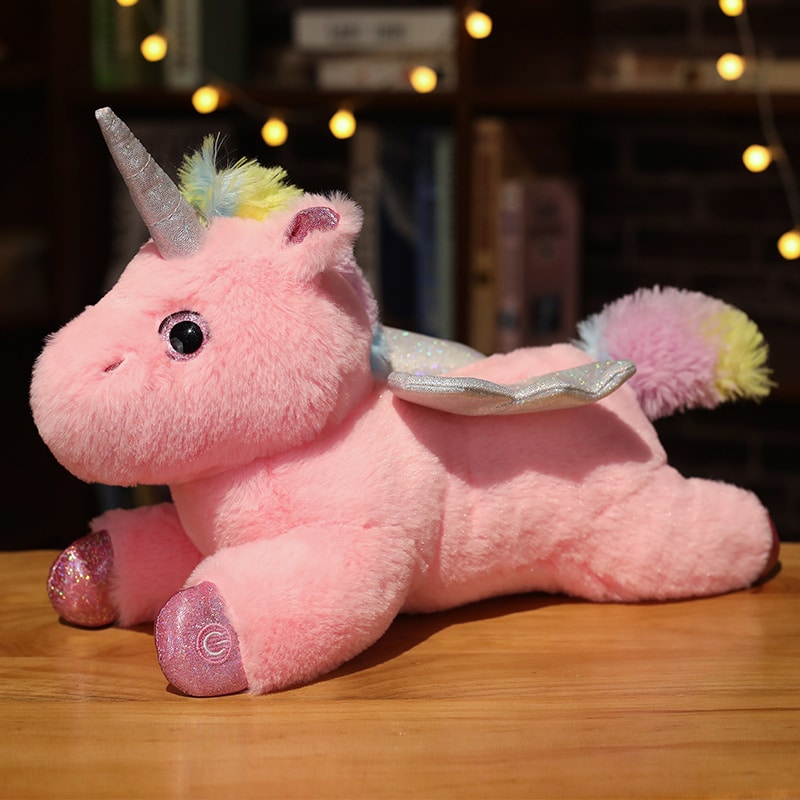Peluche licorne lumineuse pour enfants