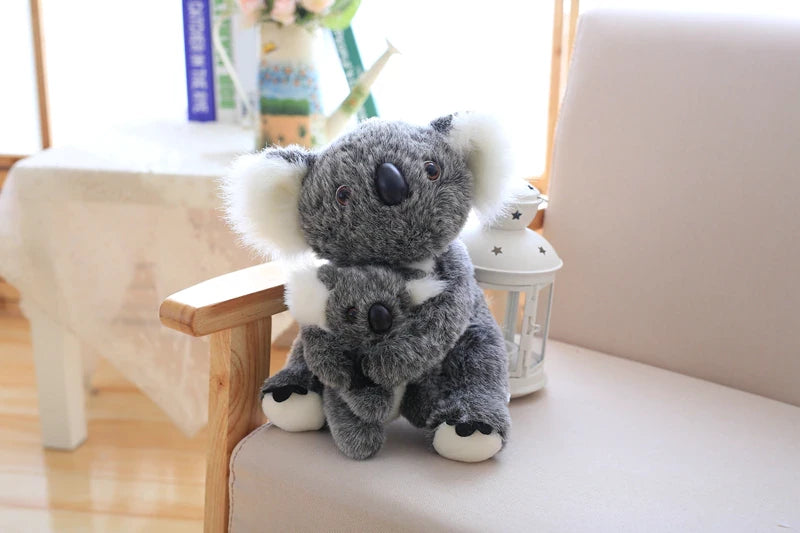 Peluche koala avec bébé