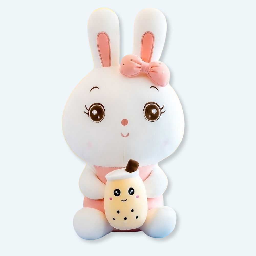 Peluche lapin bubble tea