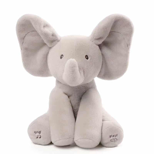 Peluche éléphant “coucou” électrique pour enfants