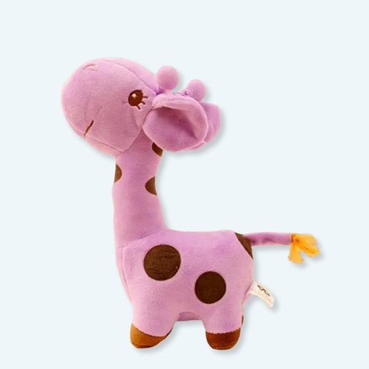 Peluche girafe toute mignonne violette