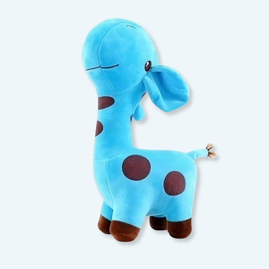 Peluche girafe toute mignonne bleue