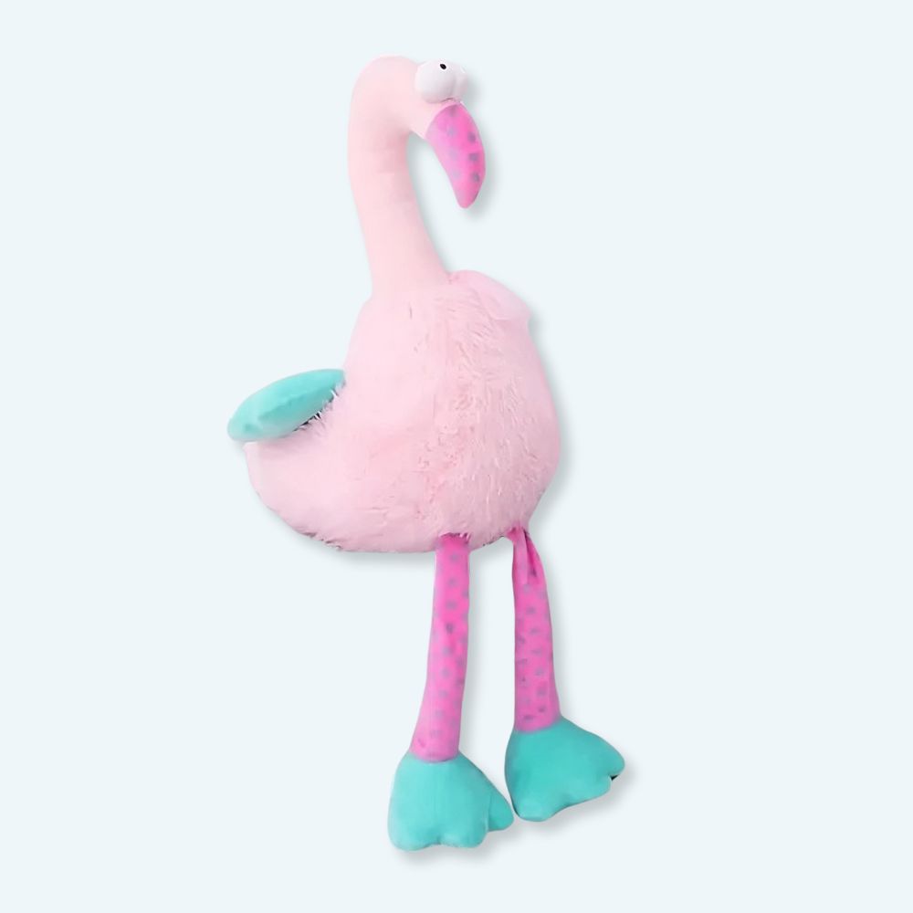 Peluche flamant rose rigolote