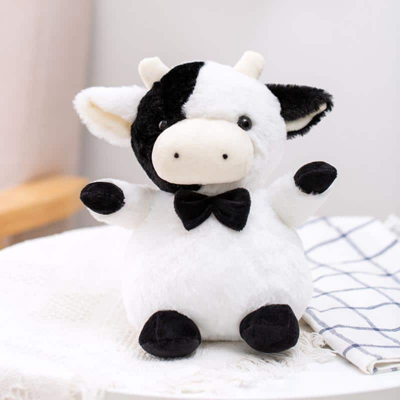 Peluche vache Gentleman