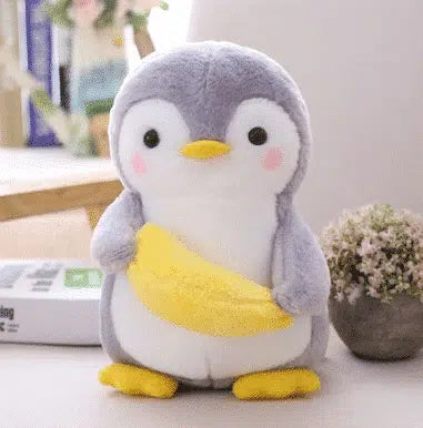 Peluche pingouin banane