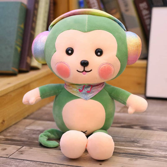 Peluche singe verte kawaii