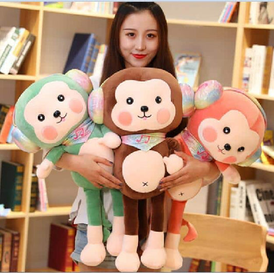 Peluche singe rouge kawaii