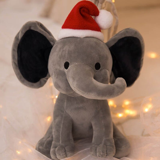 Peluche éléphant de Noel