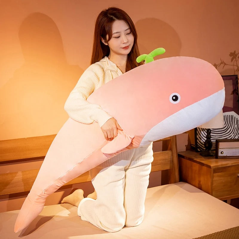 Peluche XXL baleine pastel
