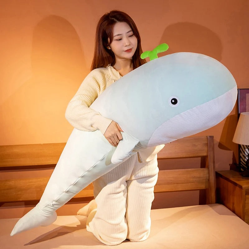 Peluche XXL baleine pastel