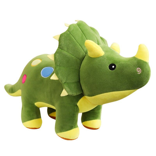 Peluche dinosaure toute douce verte