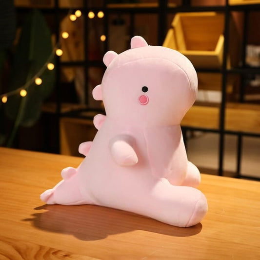 Peluche dinosaure trop mignonne rose