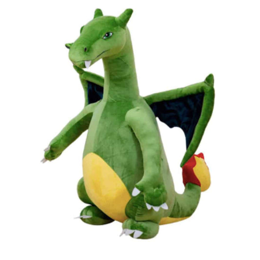 Peluche dragon vert géant