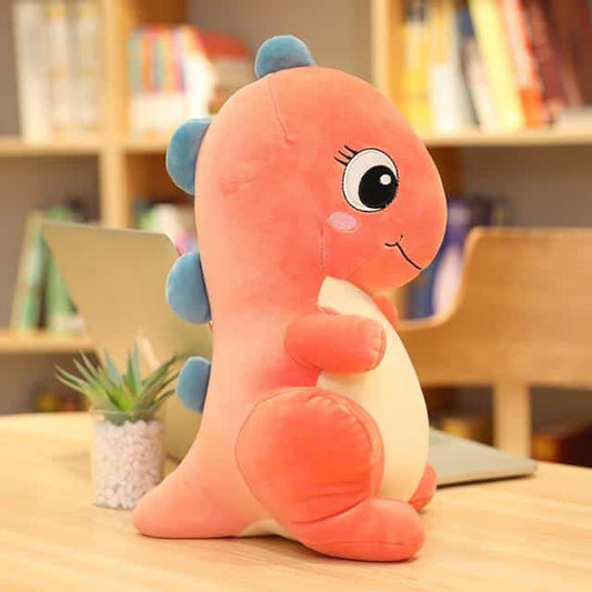 Peluche bébé dinosaure rose