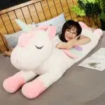 Coussin peluche licorne