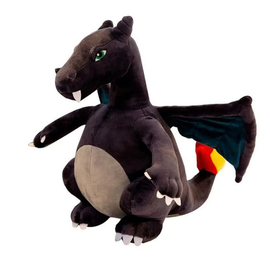 Peluche grand dragon noir