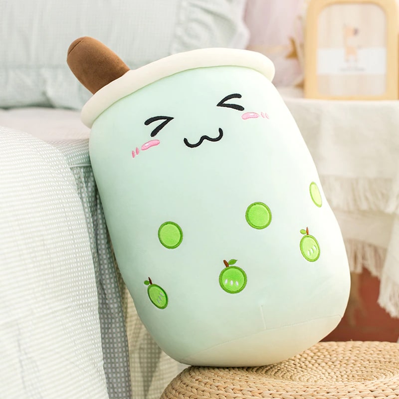 Peluche Bubble tea mignon et doux en forme de coussin