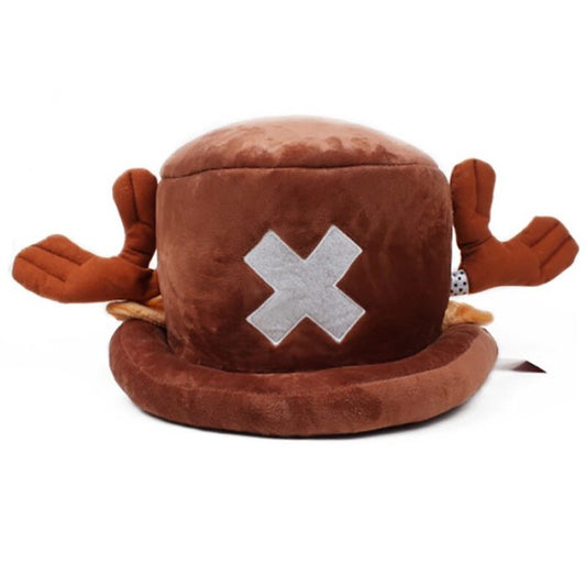 Peluche One Piece Chapeau Chopper Marron