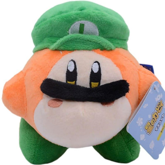 Petite peluche Kawaii Kirby déguisé en Luigi • Ma Peluche