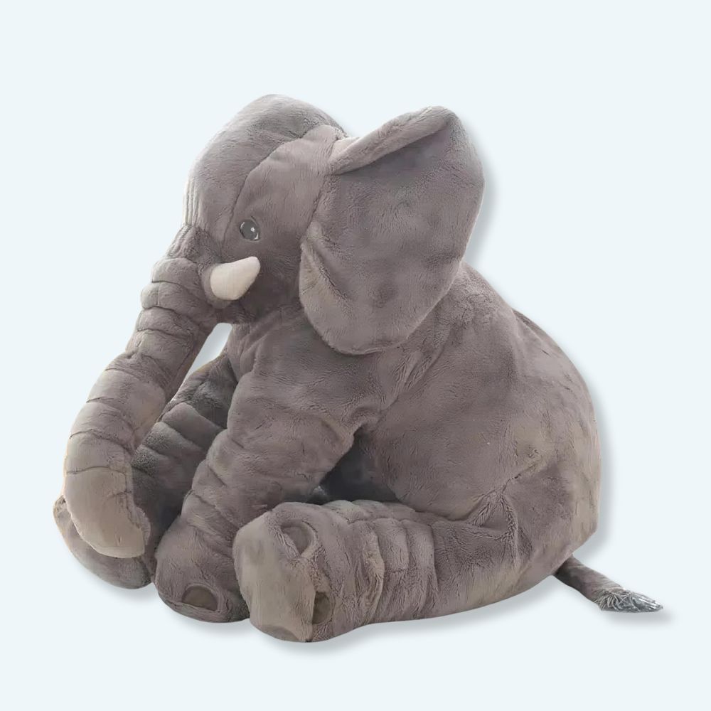 Peluche éléphant oreiller grise