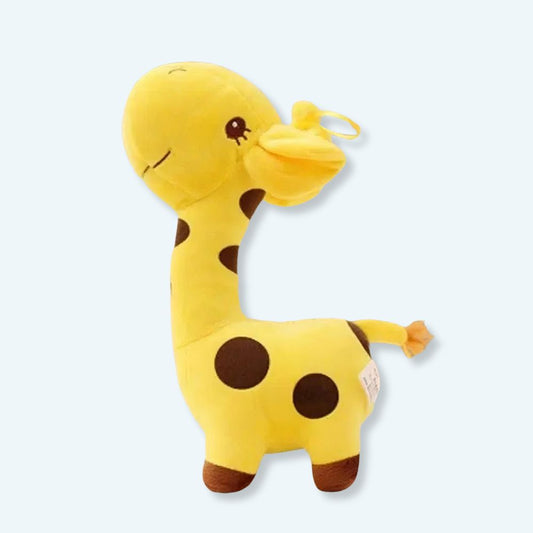 Peluche girafe toute mignonne jaune