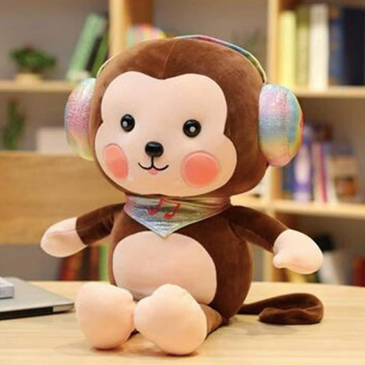 Peluche singe marron kawaii