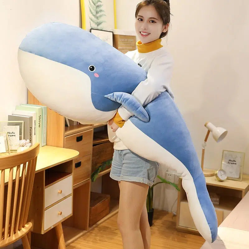Plush Whale Giant Blue