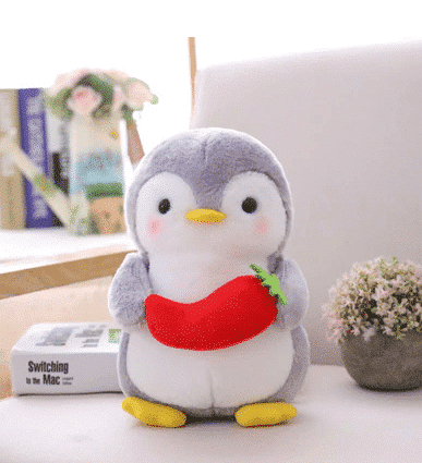 Peluche pingouin piment