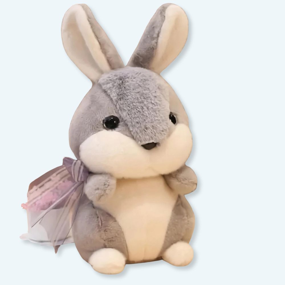 Plush Bunny Hare Gray
