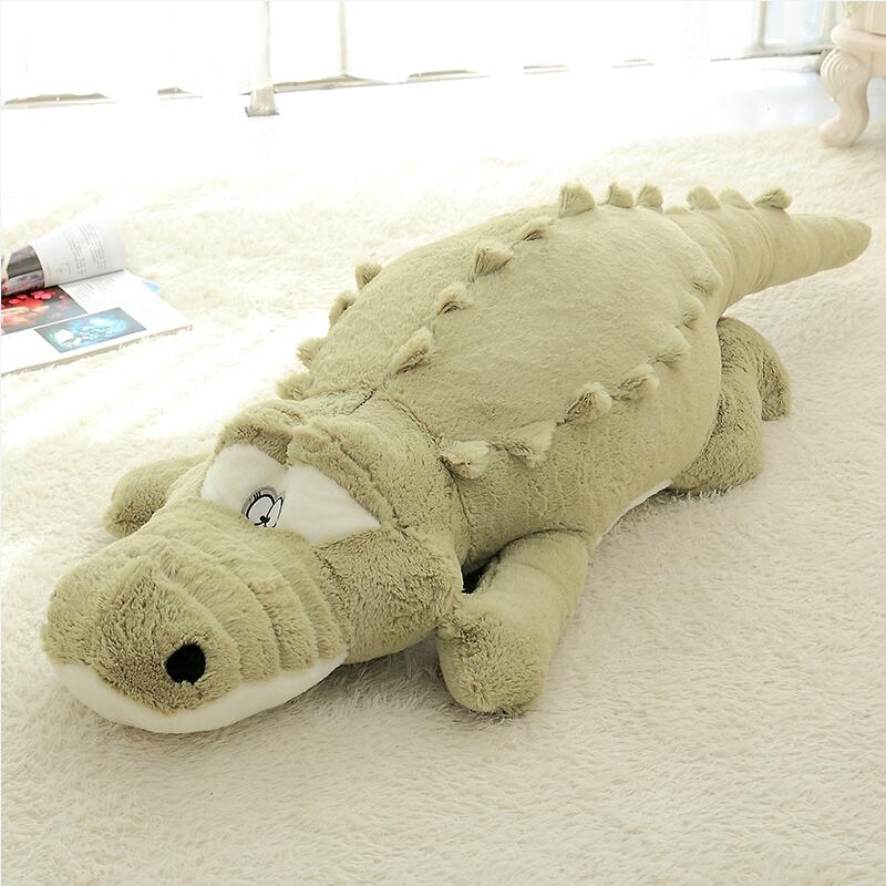 Peluche Crocodile oreiller verte