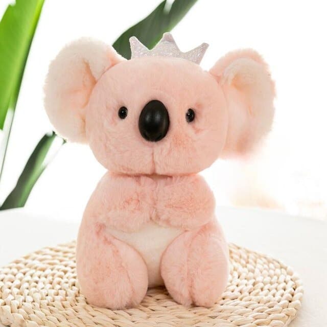 Peluche koala avec couronne