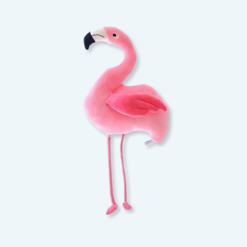 Peluche flamant rose tout doux