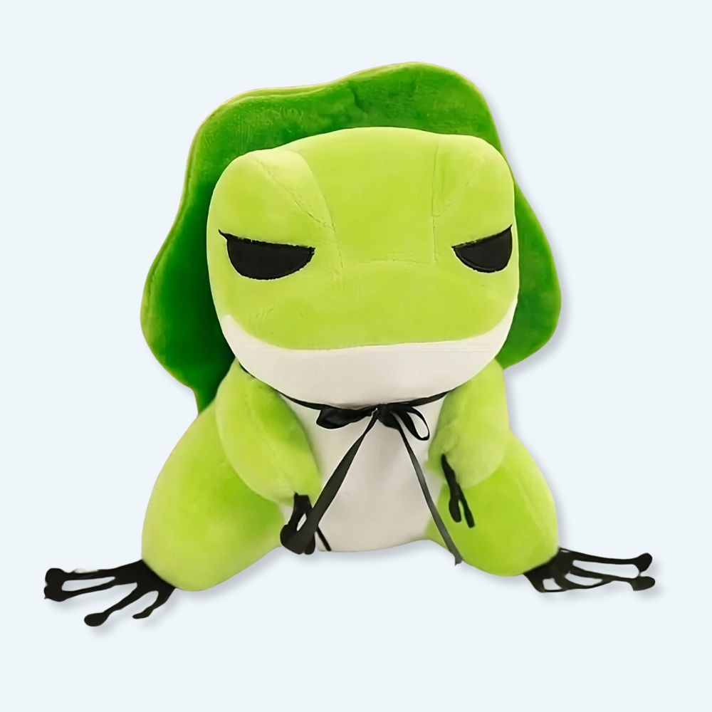 Peluche de grenouille avec chapeau