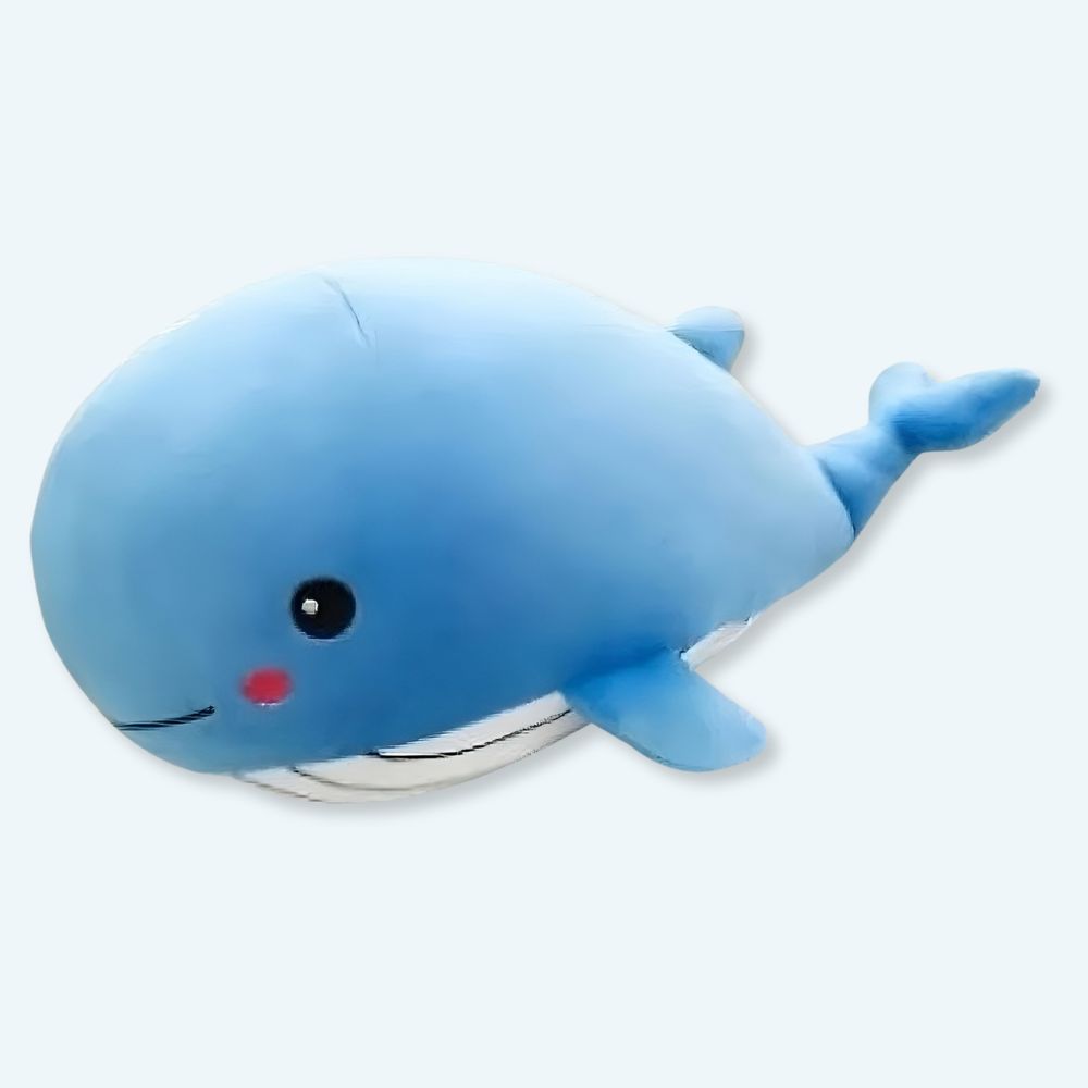 Plush Whale Blue Shy