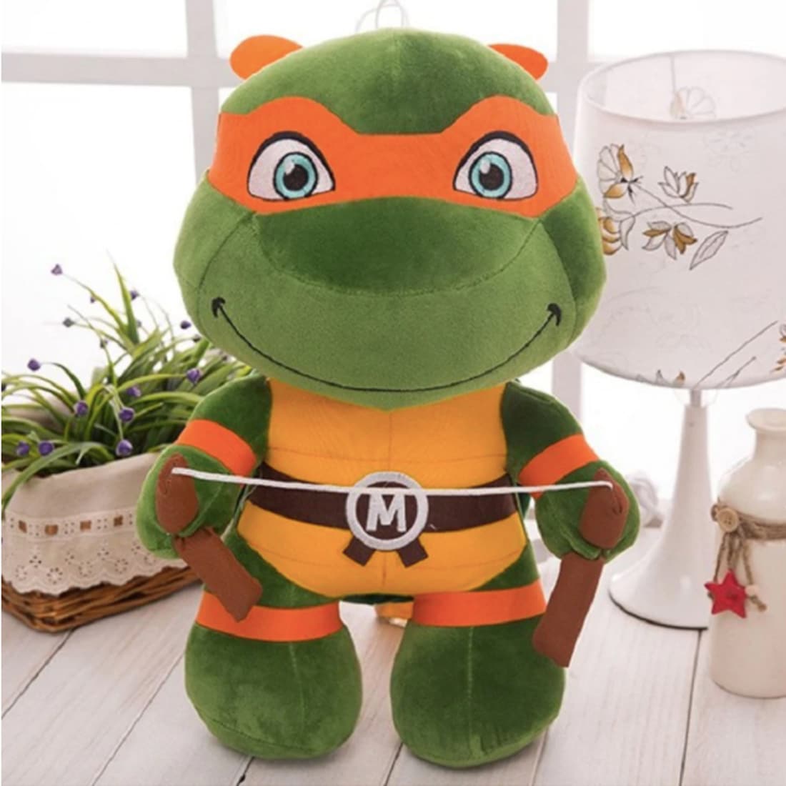 Peluche Tortue Ninja Michelangelo