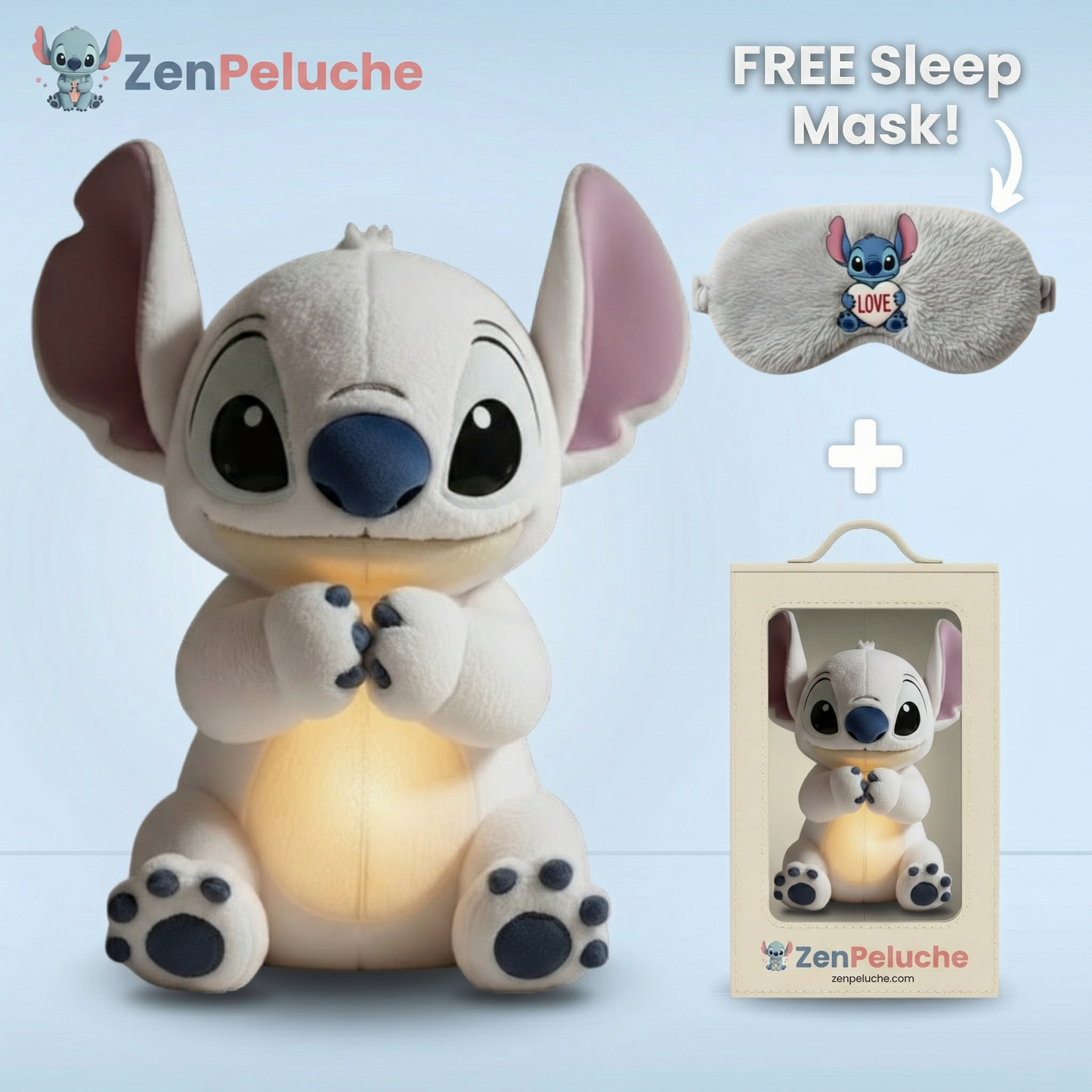 ZenStitch™ Breathing Plush — Soothing Sleep Companion | FREE Sleep Mask