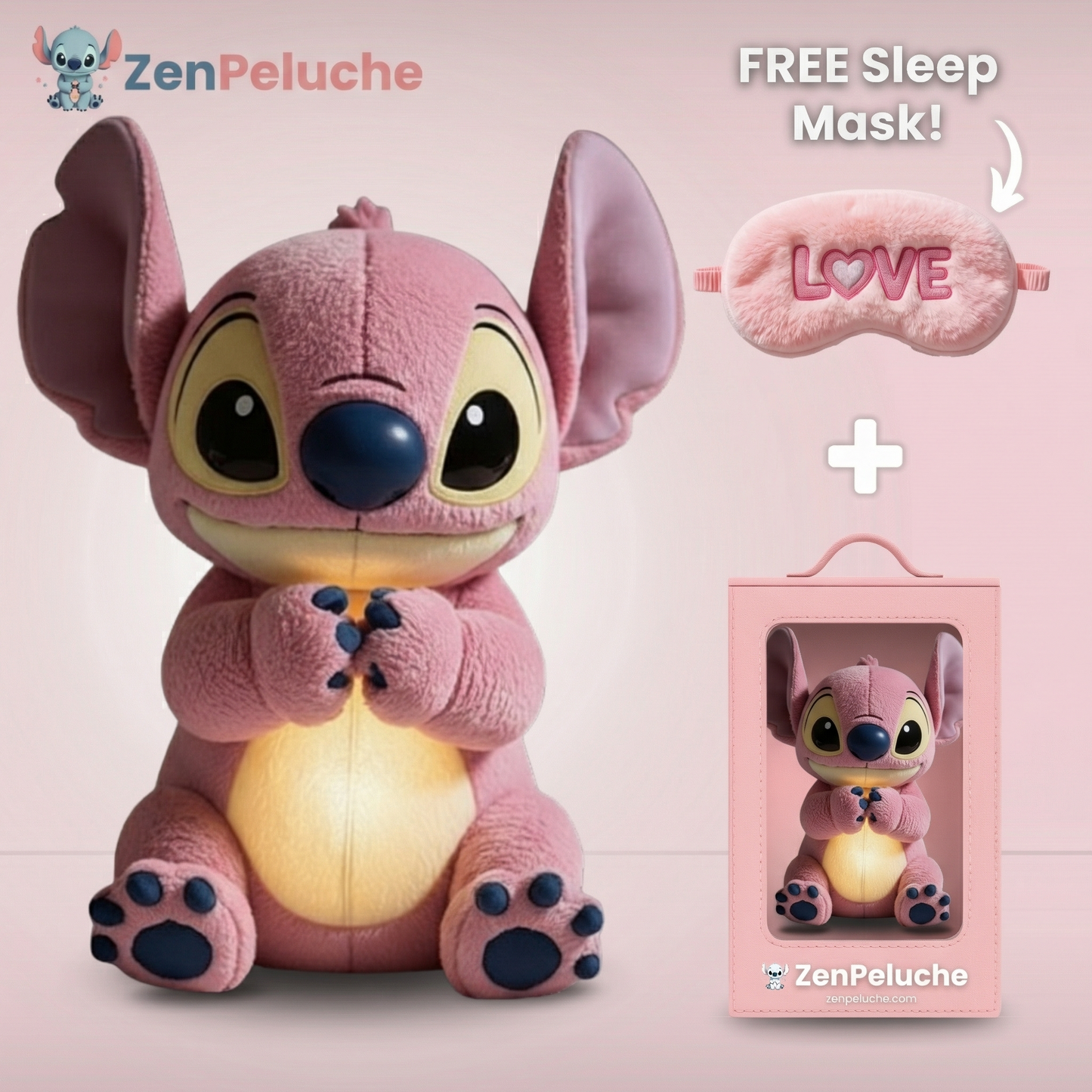 ZenStitch™ Breathing Plush — Soothing Sleep Companion | FREE Sleep Mask