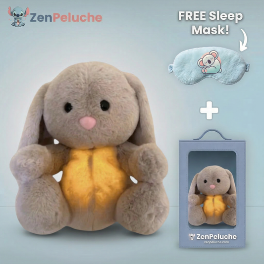 Zenpeluche™ Bunny Breathing Plush — Calming Stuffed Rabbit for Kids & Adults